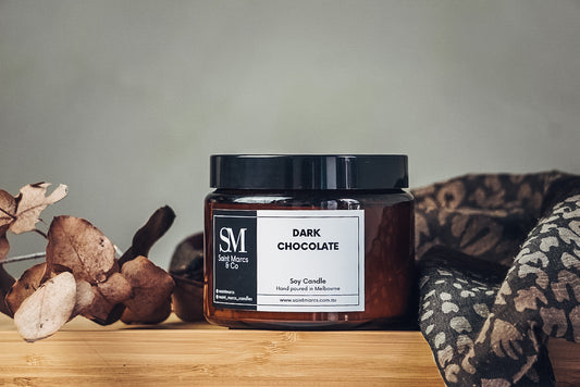 Large Dark Chocolate Soy Candle 750g