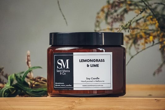 Large Lemongrass & Lime Soy Candle 750g