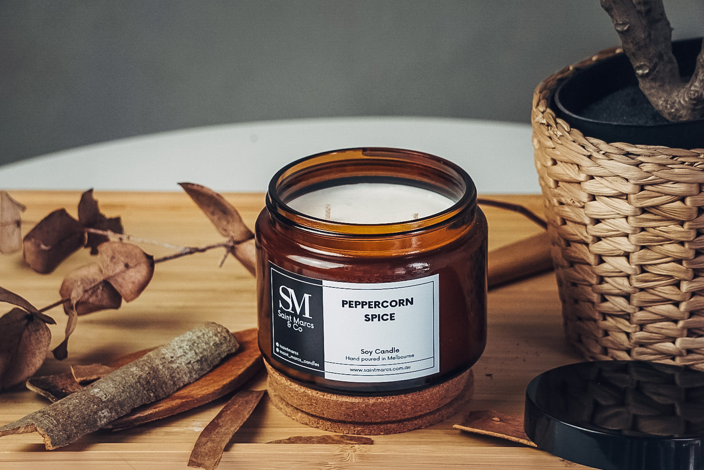 Large Peppercorn Spice Soy Candle 750g