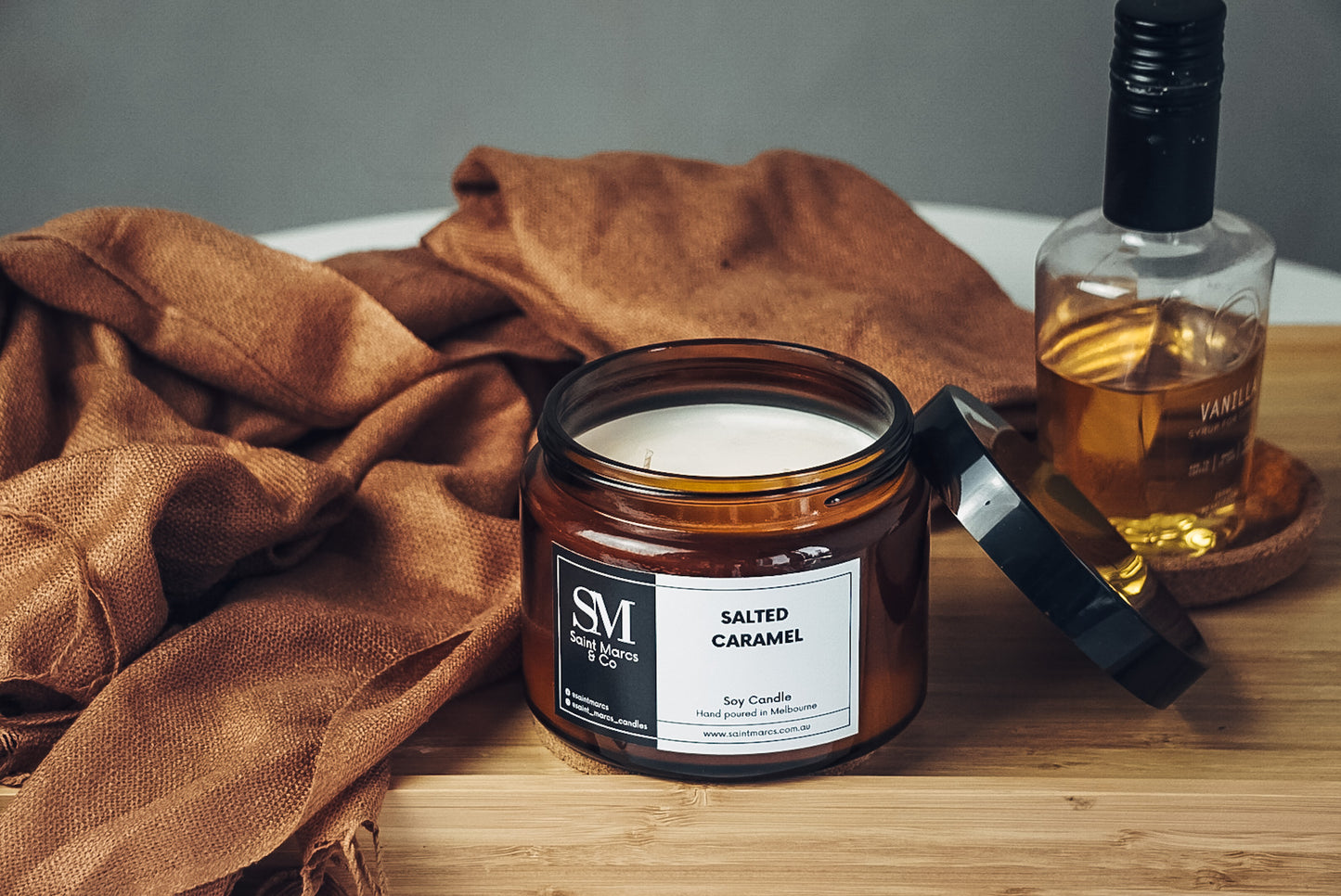 Large Salted Caramel Soy Candle 750g