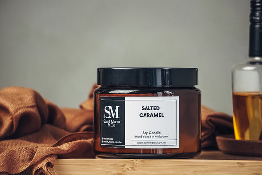 Large Salted Caramel Soy Candle 750g